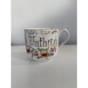 Antique Father Lustreware Coffee or Tea Cup Shaving Mug